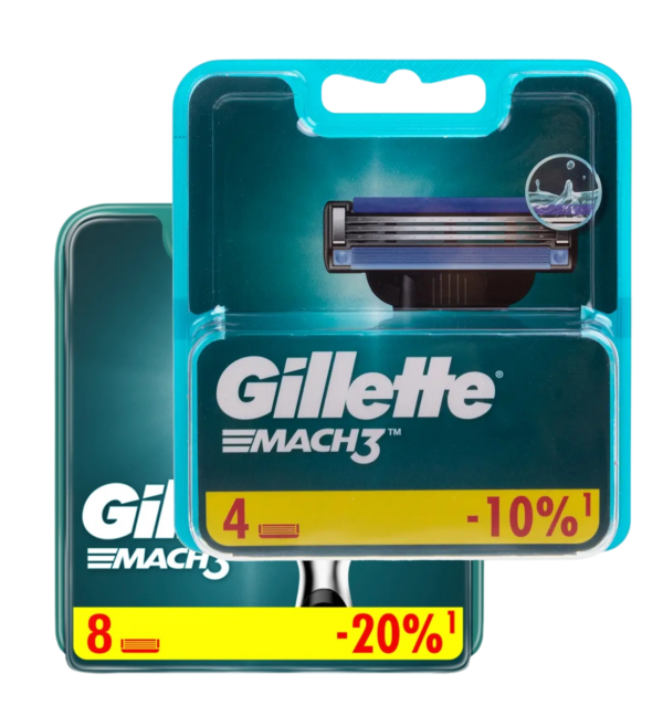 Сменные кассеты Gillette Mach3 12 шт.